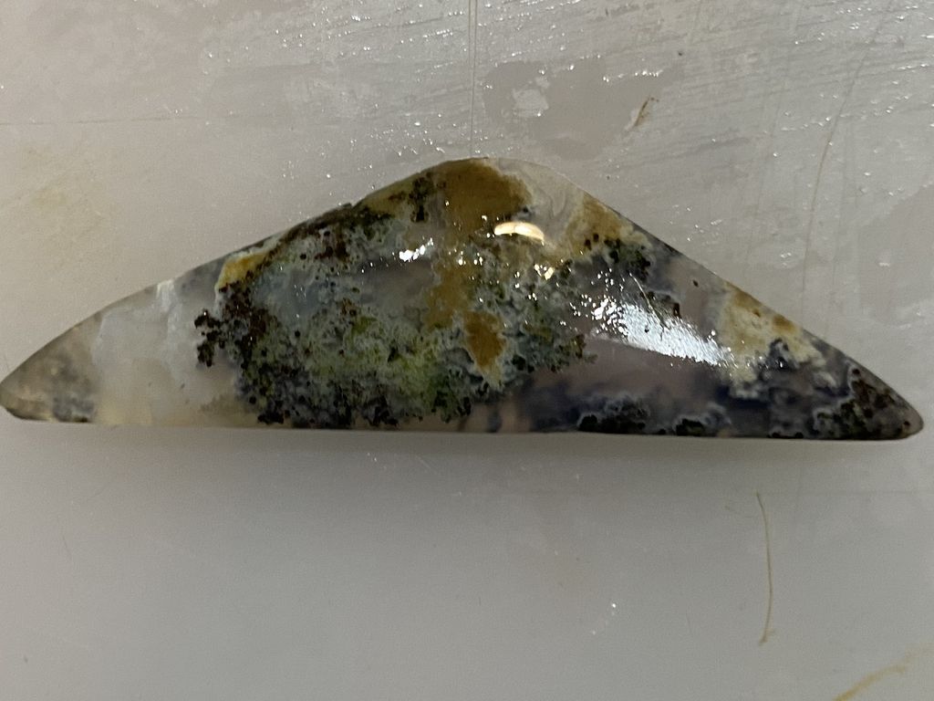 Кабошон-рисунок Черный аист