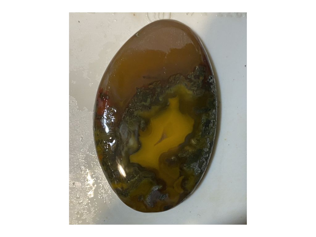 Кабошон-рисунок Поющая девушка